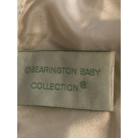 Bearington Baby Collection Lovey Sheep Plush Toy Satin Sherpa Security Blanket - Picture 3 of 3